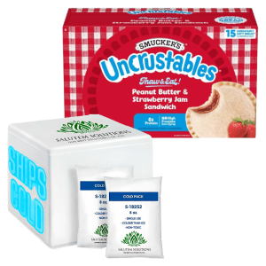 Peanut Butter & Strawberry Jam Sandwiches