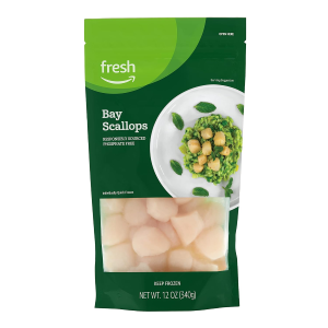 Brand, Bay Scallops, Frozen